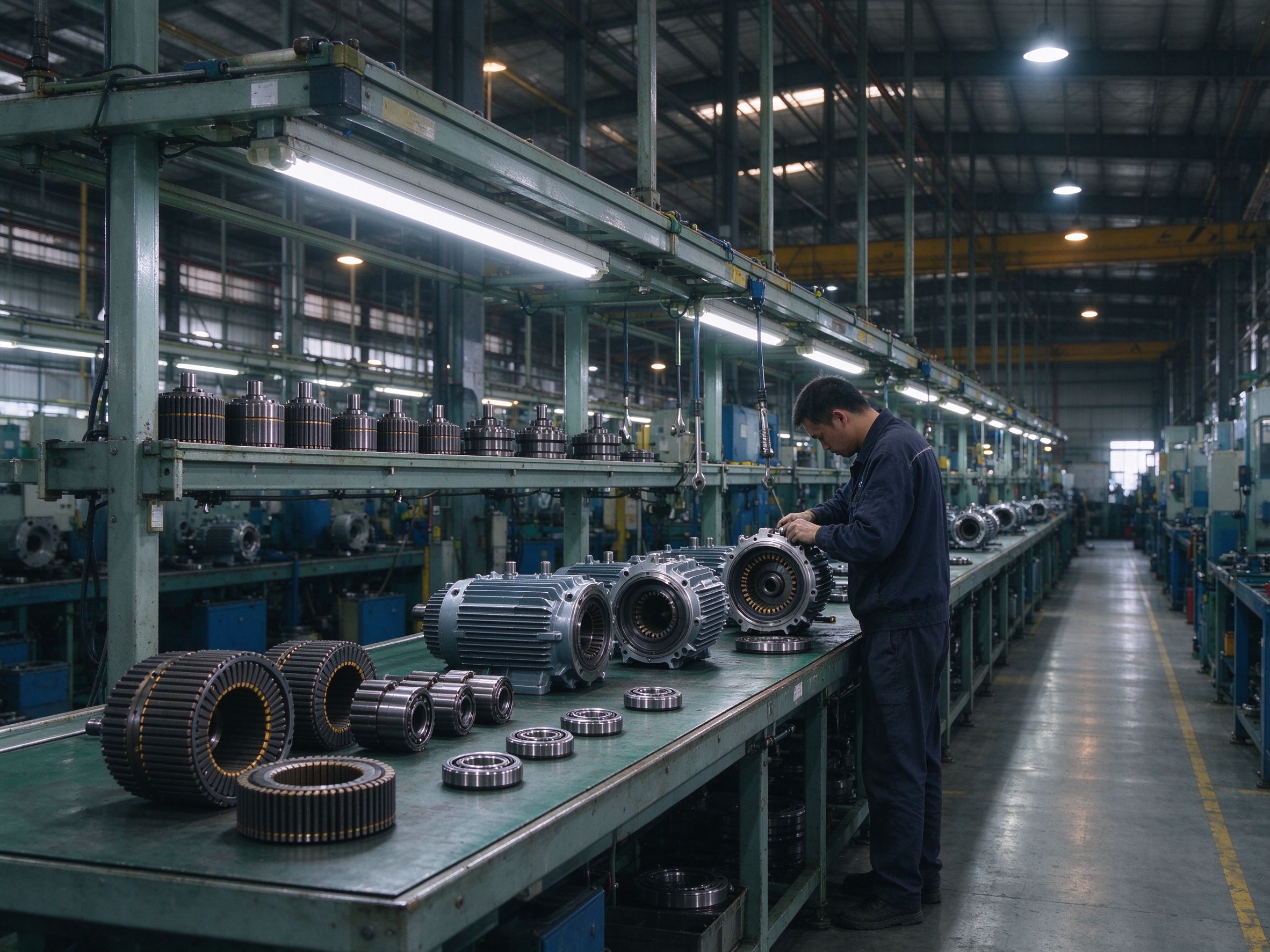 Factory floor and assembly lines
